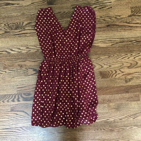 Charming Charlie maroon tunic dress woman’s size S - Picture 7 of 8